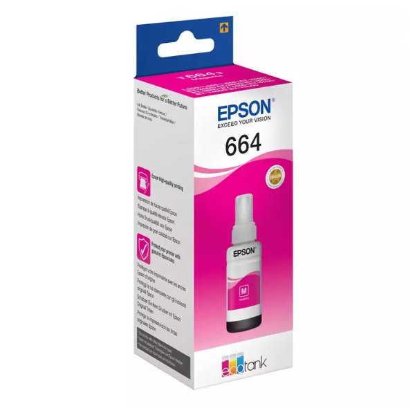 Encre Epson 664 Magenta – 70ml – Epson 664 EcoTank Magenta