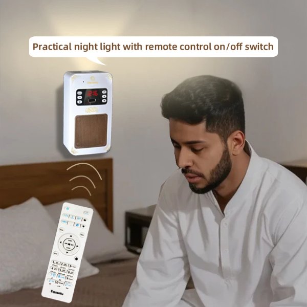 Prise murale intelligente pour haut-parleur Coran avec télécommande / (Radio Coranique) – Equantu SQ669