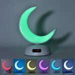 Veilleuse Coranique Lunaire – Design Croissant de Lune Lumineux – Haut-parleur Coran MP3 – Equantu SQ902