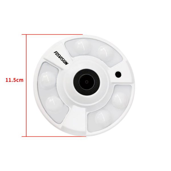 Oeil Caméra 360° Analogic Full Color 2MP Intérieure/Extérieure – FOSVISION FS-307N20L-F360 (2MP)