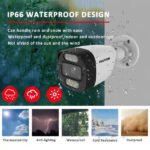 AHD Kit 8 Caméras De Surveillance Analogic 5MP Full Couleur – FOSVISION FS-318/603N50L-8CH (5MP)