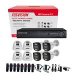 AHD Kit 8 Caméras De Surveillance Analogic 5MP Full Couleur – FOSVISION FS-318/603N50L-8CH (5MP)