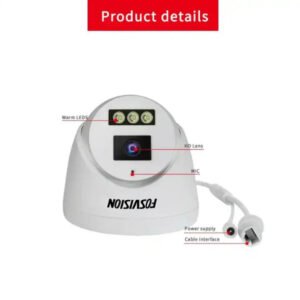 Oeil Caméra Dome IP PoE Full Couleur+Audio 5MP Intérieure – FOSVISION FS-3358N-PRO (5MP)