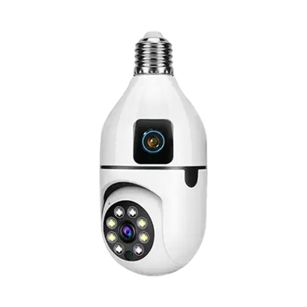 Lampe Caméra WiFi 360° à double objectif 2MP+2MP – Lampe Caméra WiFi FS380L2 (4MP)