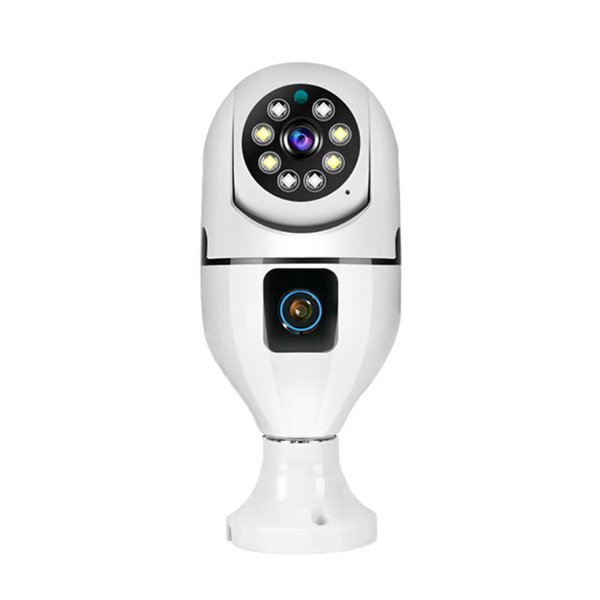 Lampe Caméra WiFi 360° à double objectif 2MP+2MP – Lampe Caméra WiFi FS380L2 (4MP)