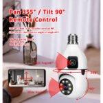 Lampe Caméra WiFi 360° à double objectif 2MP+2MP – Lampe Caméra WiFi FS380L2 (4MP)