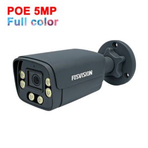 Oeil Caméra Bullet IP PoE Full Couleur+Audio 5MP Extérieure – FOSVISION FS-6K58N-PLS (5MP)