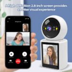 Caméra WiFi Appel vidéo avec Écran LCD de 2,8 pouces – FOSVISION FS-C3K-W-3M (3MP)