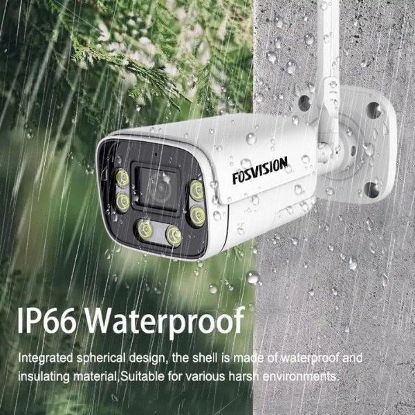 Oeil Caméra Bullet WiFi Full Couleur 3MP Extérieure – FOSVISION FS-C6F-W-3M (3MP)