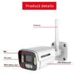 Oeil Caméra Bullet WiFi Full Couleur 3MP Extérieure – FOSVISION FS-C6F-W-3M (3MP)