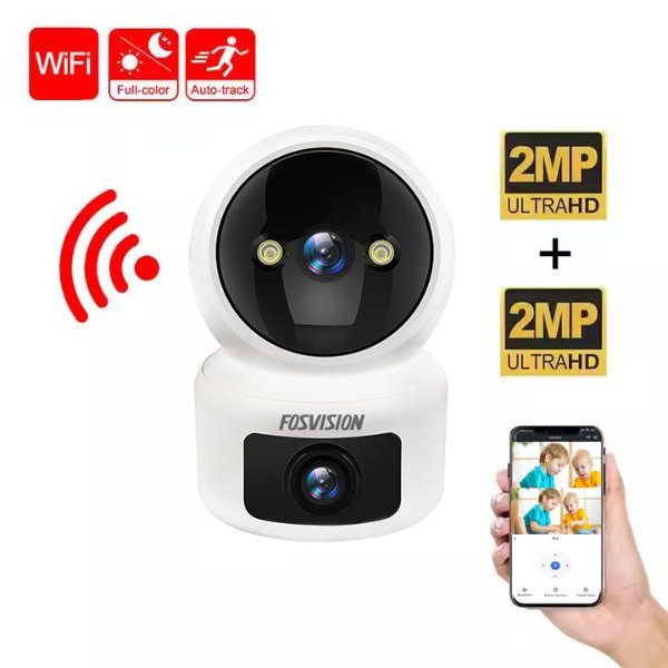 Caméra WiFi à double objectif 2MP+2MP – FOSVISION FS-P6S-W-4M (4MP)