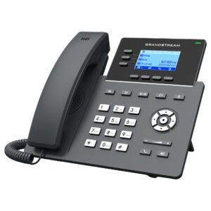 Téléphone IP | 3 lignes, 6 comptes SIP | Écran LCD 2,7 pouces | Double port Ethernet – GRANDSTREAM GRP2603P