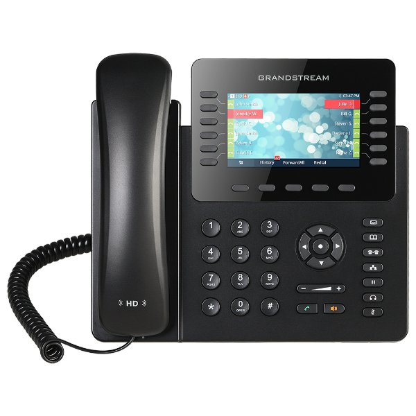 Téléphone IP professionnel | 12 lignes, 6 comptes SIP | Écran couleur 4,3 pouces | Double – GRANDSTREAM GXP2170