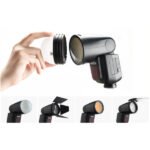 Flash Camera Professionnel avec Tête Ronde et Performance TTL Avancée (Disponible en – Godox V1