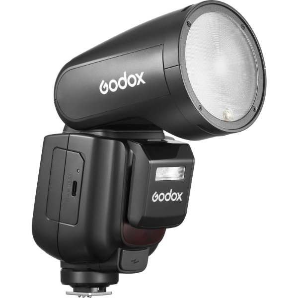 Flash Camera Professionnel avec Tête Ronde et Performance TTL Avancée (Disponible en – Godox V1 Pro