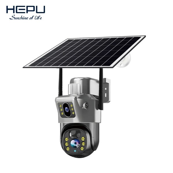 PTZ Caméra solaire 4G à double objectif – HEPU HP-CM04