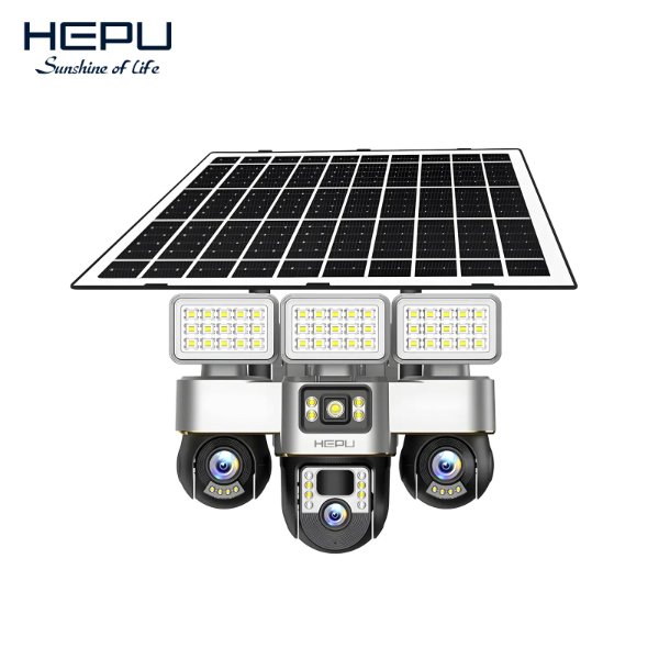 PTZ Caméra solaire WiFi à 3 objectif – HEPU HP-CM08