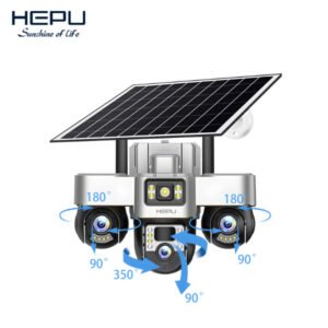 PTZ Caméra solaire 4G à 3 objectif – HEPU HP-CM09