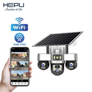 PTZ Caméra solaire 4G à 3 objectif – HEPU HP-CM09