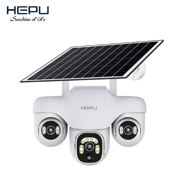 PTZ Caméra solaire 4G à 3 objectif – HEPU HP-CM10