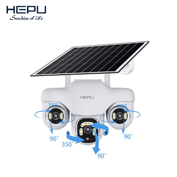 PTZ Caméra solaire 4G à 3 objectif – HEPU HP-CM10
