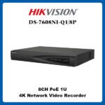 NVR 8 channels 4K 1U avec 8 Ports PoE – HIKVISION DS-7608NI-Q1/8P