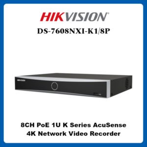 NVR 8 channels AcuSense 4K série K 1U avec 8 Ports PoE – HIKVISION DS-7608NXI-K1/8P