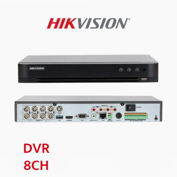 DVR 8 channels 1080p 1U H.265 AcuSense – HIKVISION iDS-7208HQHI-M1/S