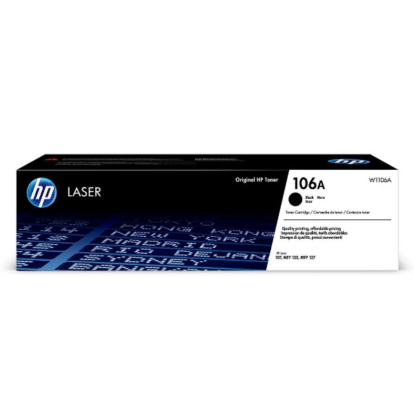 Toner HP 106A Noir (1000 pages à 5%) – HP 106A (W1106A) – Noir (Copy)