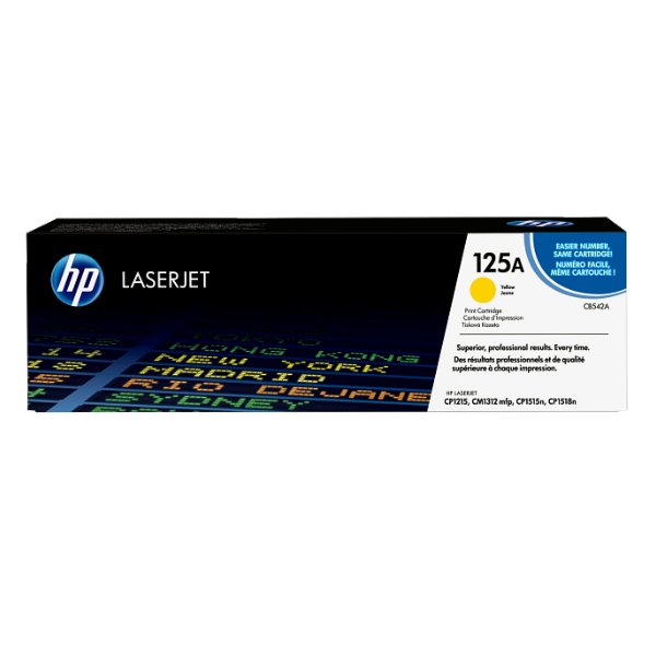 Toner HP 125A Jaune (1400 pages à 5%) – HP 125A (CB542A) – Jaune (Copy)