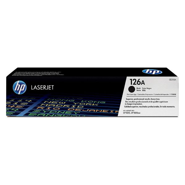 Toner HP 126A Noir (1200 pages à 5%) – HP 126A (CE310A) – Noir (Original)
