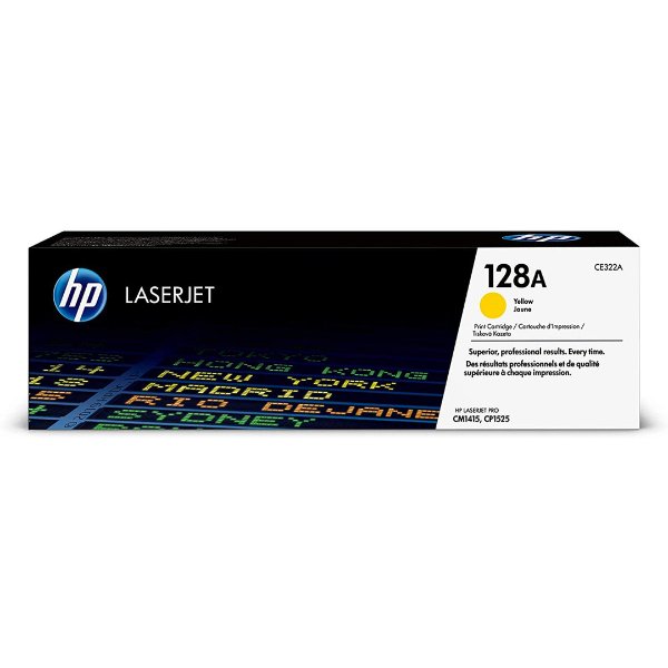 Toner HP 128A Jaune (1300 pages à 5%) – HP 128A (CE322A) – Jaune (Copy)