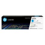Toner HP 222A Cyan (1200 pages à 5%) – HP 222A (W2221A) – Cyan (Original)