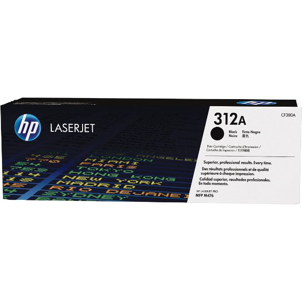 Toner HP 312A Noir (2400 pages à 5%) – HP 312A (CF380A) – Noir (Original)