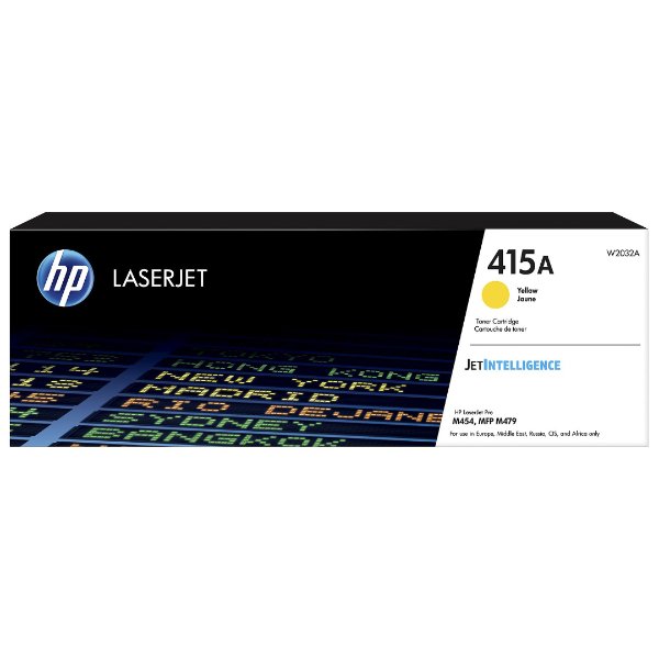 Toner HP 415A Jaune (2100 pages à 5%) – HP 415A (W2032A) – Jaune (Original)