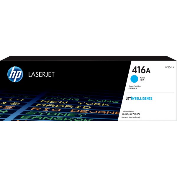 Toner HP 416A Cyan (2100 pages à 5%) – HP 416A (W2041A) – Cyan (Original)