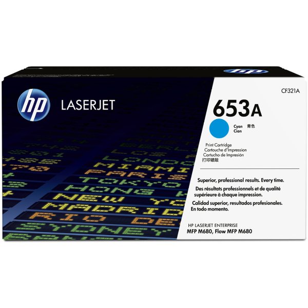 Toner HP 653A Cyan (16500 Pages à 5%) – HP 653A (CF321A) – Cyan (Original)
