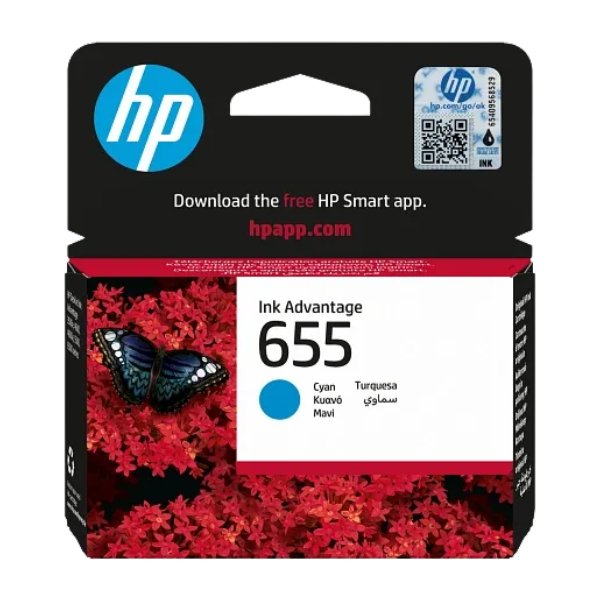 Cartouche HP 655 Cyan – 14ml – HP 655 Cyan (CZ110AE)