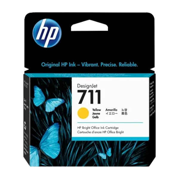 Cartouche HP 711 Jaune – 29ml – HP 711 Jaune (CZ132A)