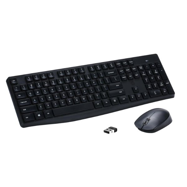 Ensemble clavier + souris sans fil connectivité avec Dongle USB – QWERTY, Anglais – HP CS10 (Original)