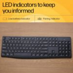 Ensemble clavier + souris sans fil connectivité avec Dongle USB – QWERTY, Anglais – HP CS10 (Original)