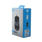 Souris ergonomique filaire 4 boutons, clics silencieux, 1600 DPI, rétroéclairage RGB – HP M100 Gaming Mouse (Original)