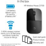 Souris sans fil – ambidextre – capteur optique – 2 boutons – HP Z3700 Vrac (Original)