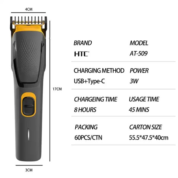 Tondeuse sans fil rechargeable – HTC AT-509