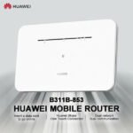 Modem/Routeur 4G avec WiFi N 300 Mbps – 1 port WAN 10/100/1000Mbps – HUAWEI B311B-853