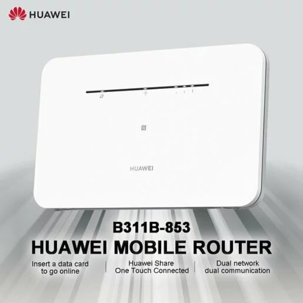 Modem/Routeur 4G avec WiFi N 300 Mbps – 1 port WAN 10/100/1000Mbps – HUAWEI B311B-853