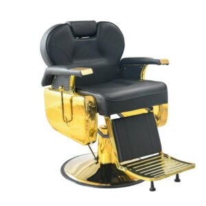 Chaise de barbier professionnelle avec Réglage hydraulique et Repose-pieds intégré – Chaise Barbier HZ8702D