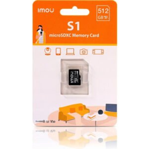 Imou – Carte Mémoire Micro SD 512Gb, pour des enregistrements vidéo en Full HD, la vidéo – Imou ST2-512-S1