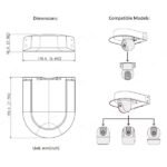 Support de protection contre la pluie pour caméra intérieur Ranger série Dual, Ranger 2C – IMOU PFB-RC