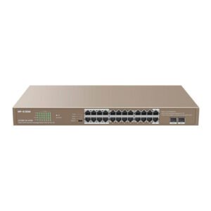 Switch 24 ports Gigabit 10/100/1000 Mbps PoE+ (+ 2 ports SFP 1 Gbit/s) | rackable, non – IP-COM G1126P-24-410W